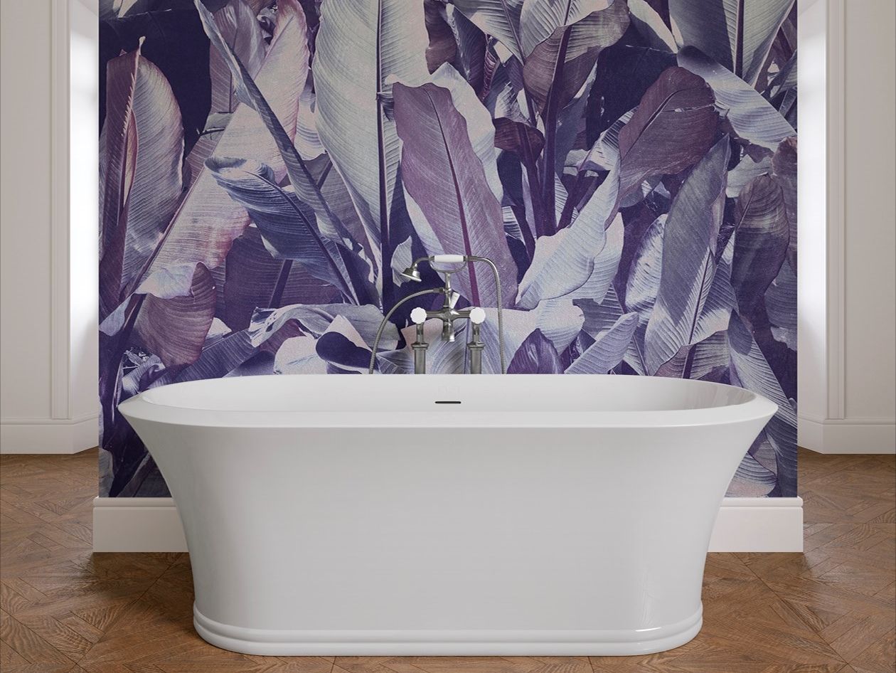 Овальная ванна в центре комнаты в White Tec Plus Devon&Devon Kalos ARCH-00115261 - Вид №5