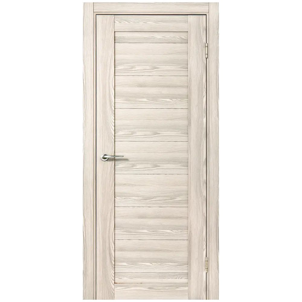 Комплект двери Верано глухая 80x200 см ПВХ цвет ривьера крем с добором 100 мм PORTIKA STLM-2038639