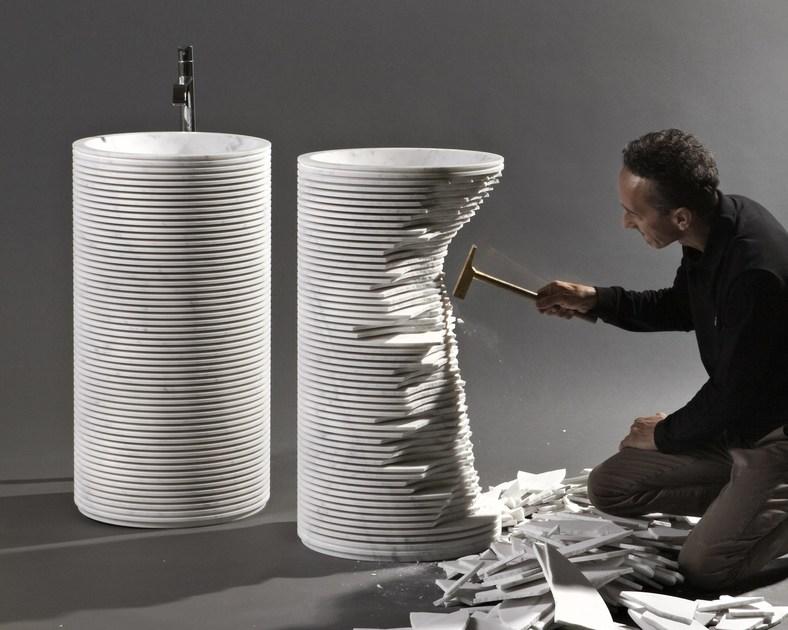 INTROVERSO1 Antoniolupi Напольная раковина стоящая овальная  - Вид №4