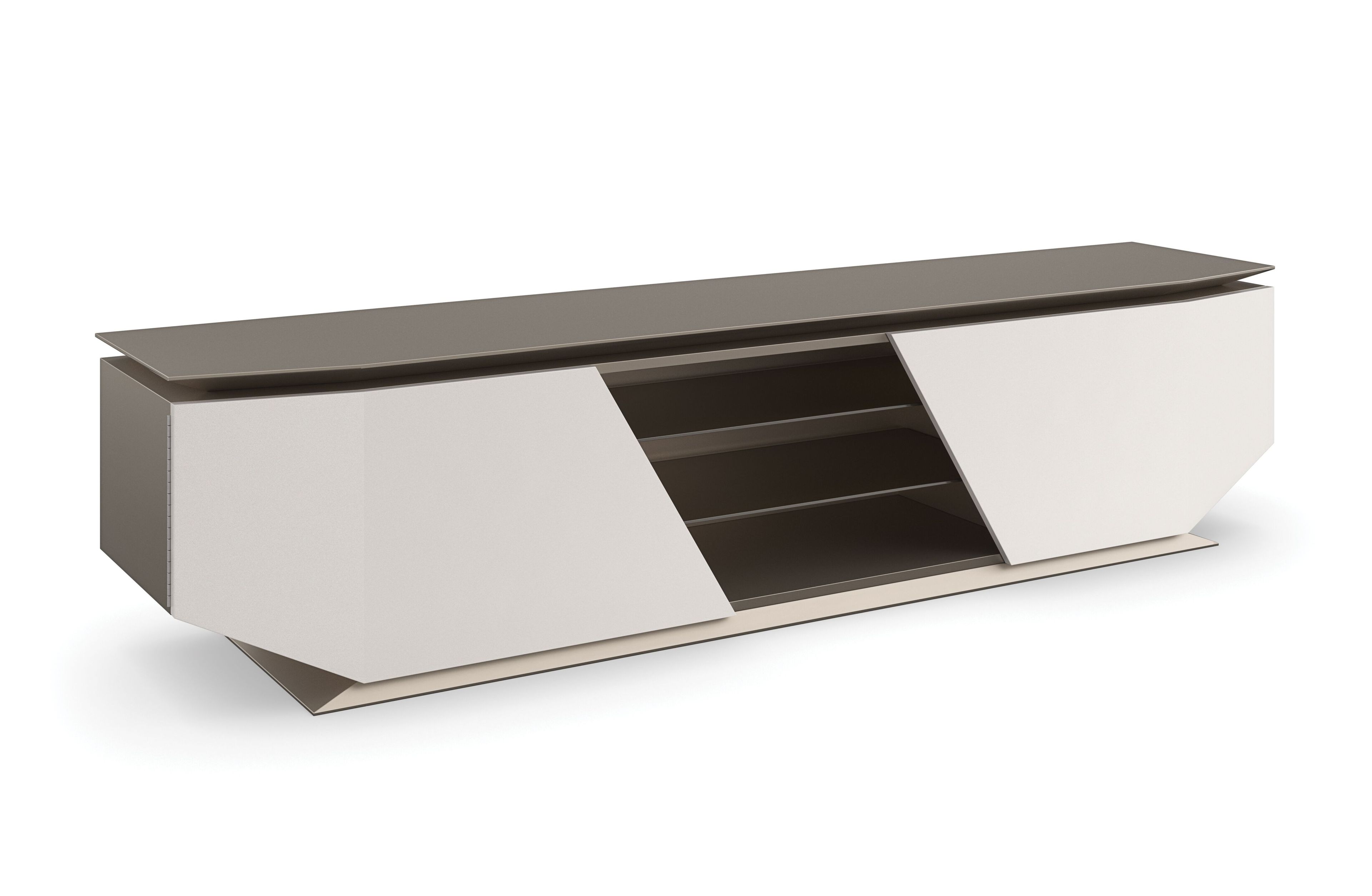 Деревянный шкаф для телевизора с системой люверсов Caracole AXIS ARCH-00142422 - Вид №7