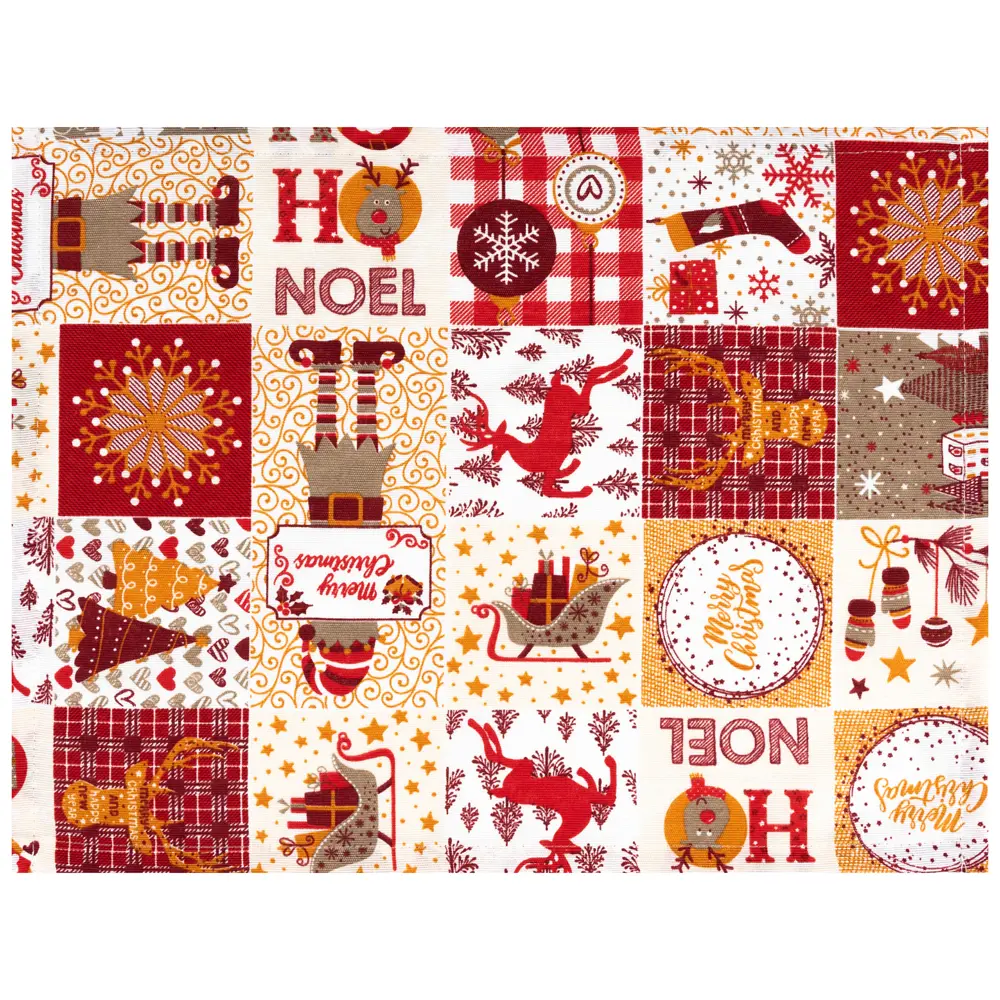 Салфетка сервировочная "Эльфы" 40x30 см цвет красная 82745982 STLM-2032157 Altali 