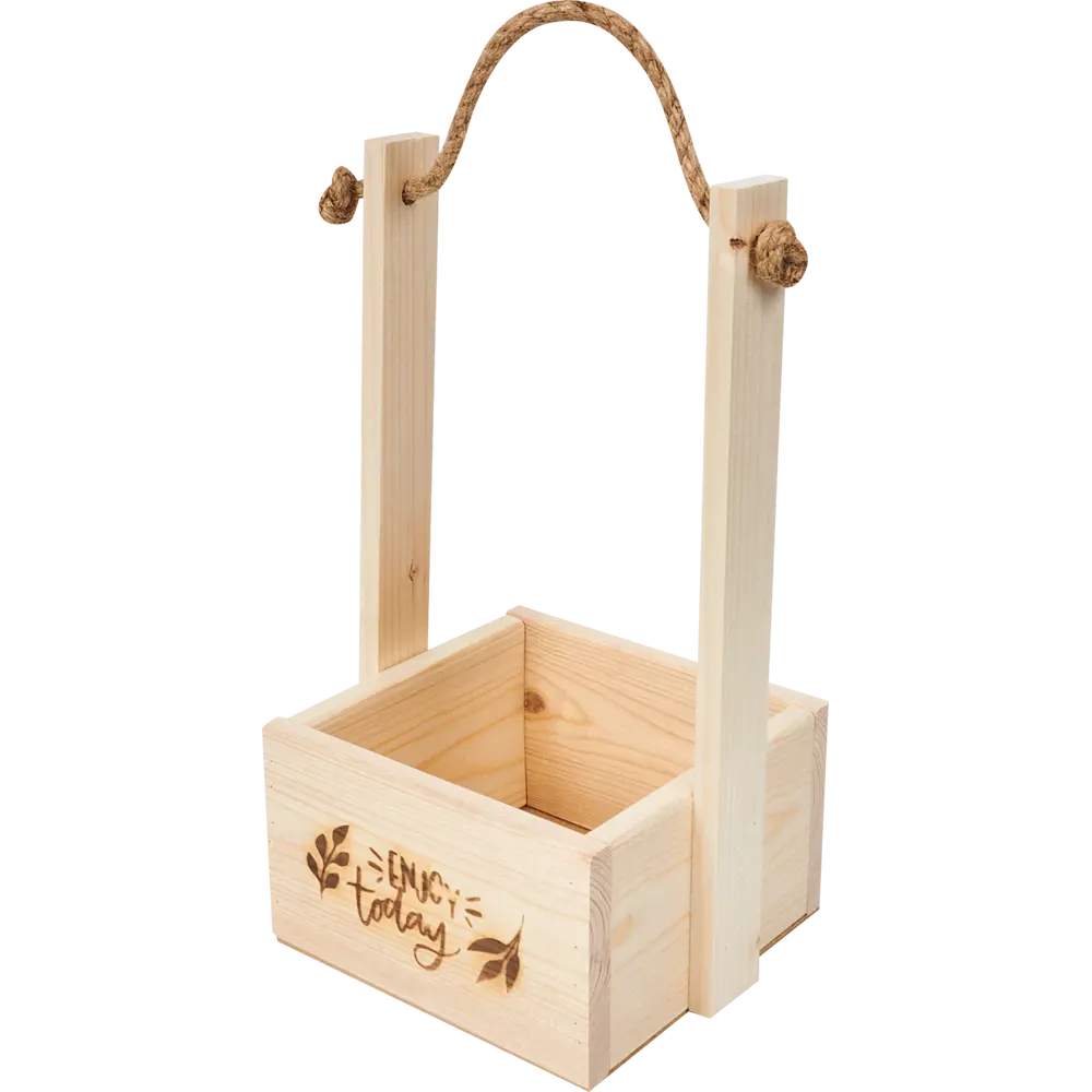 Ящик для хранения 15х15х30 см деревянный бежевый Симфония STLM-2152591 - Вид №1