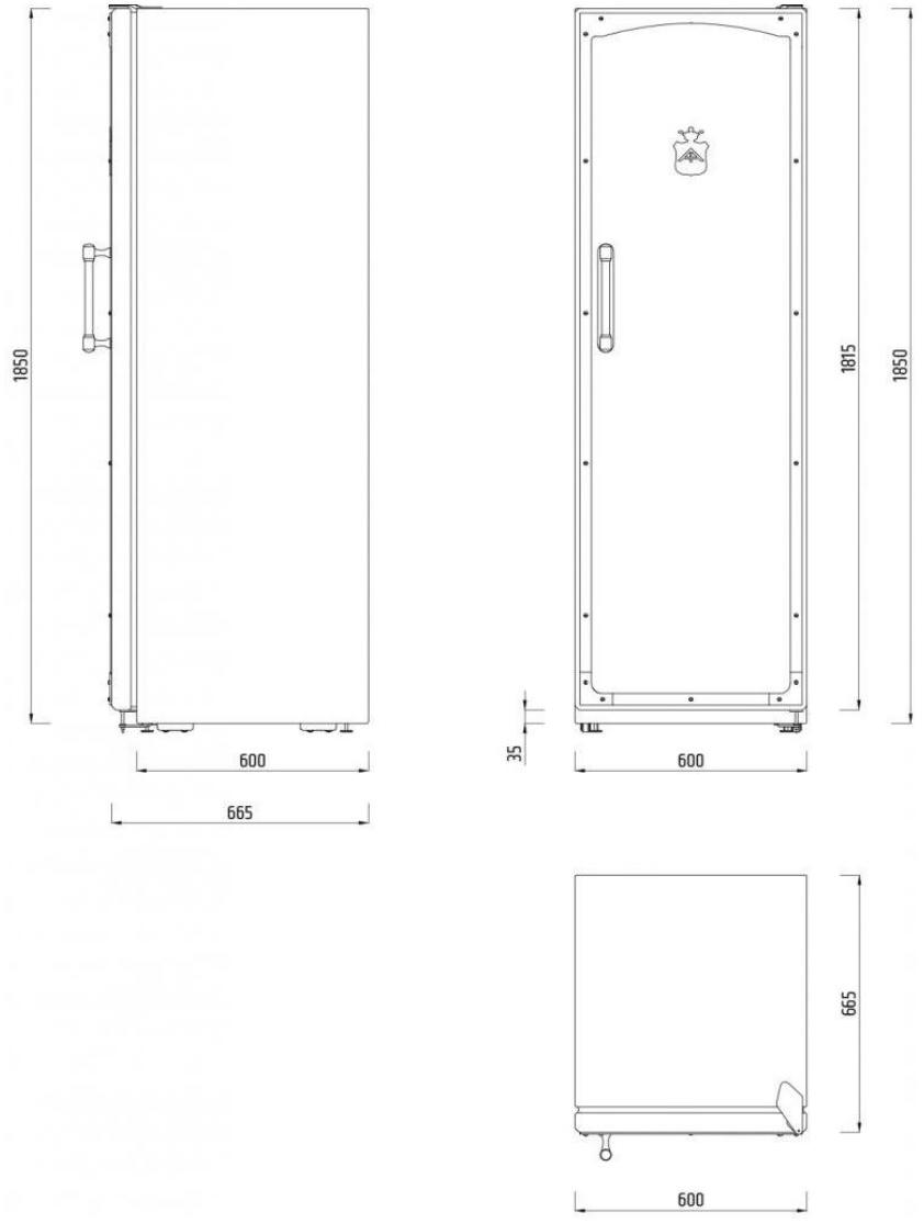 Officine Gullo Отдельно стоящий однодверный холодильник sun-id-1468585 - Вид №1