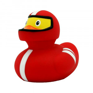 1869 Уточка резиновая Гонщик Веселые Ути-Пути