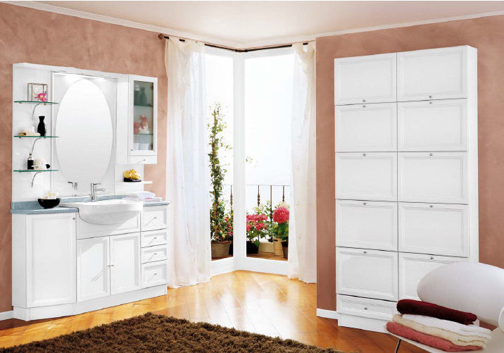 OR37 ORCHIDEA Комплект мебели для ванной комнаты 140 см ARDECO Ardeco S. R. L 42648 - Вид №1