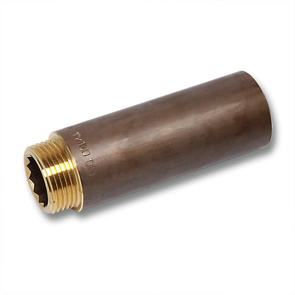 25133810R SANHA 513 удлинитель ВР-НР, латунь 3/8x10 мм  - Вид №1