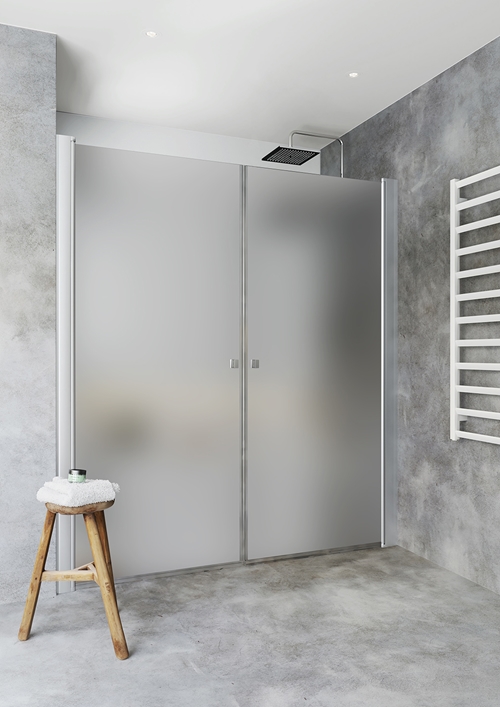 1450597 Красивый Душ Igloo Pro Double 90X90 Frostat Hafa Матовый 