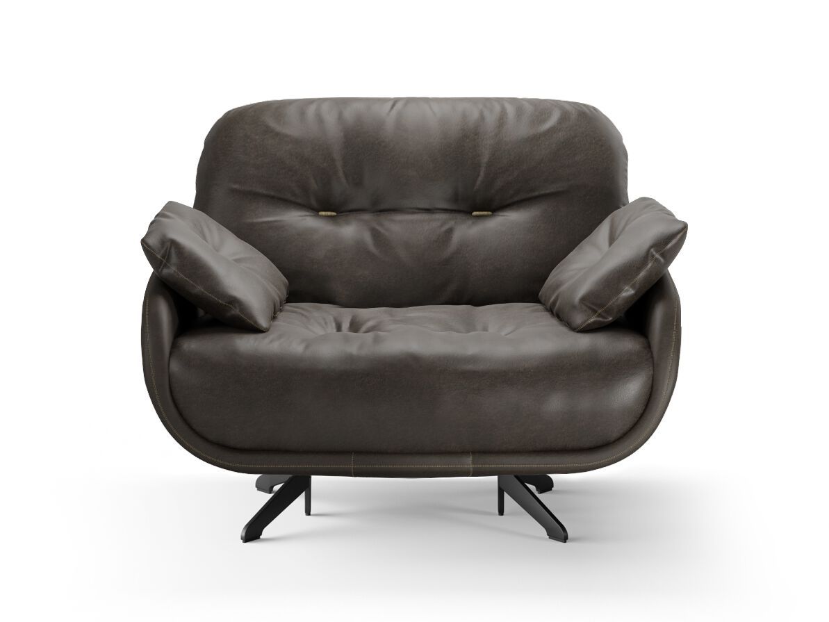 Кожаное кресло с подлокотниками Borzalino Ayton ARCH-00146574 - Вид №1