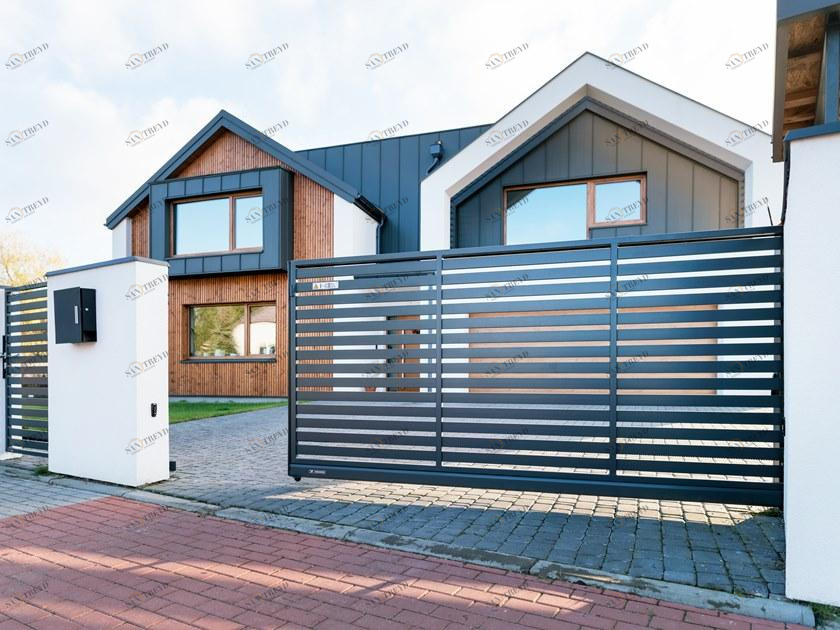 WISNIOWSKI Металлические откатные ворота с электроприводом Recinzioni residenziali sun-id-1457062