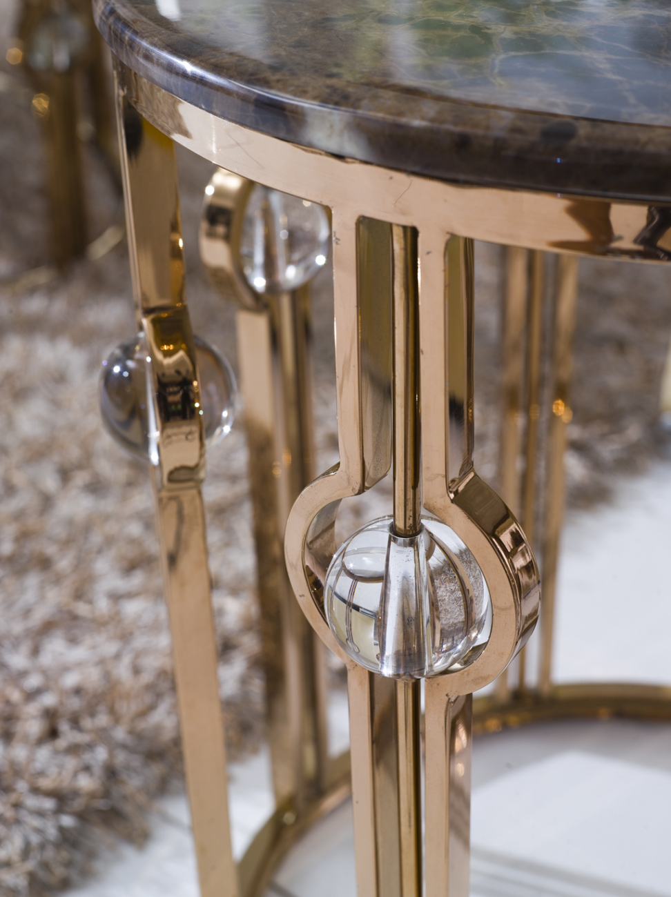 Приставной столик круглый 50 см Sandia ДОМАШНЯЯ ОБСТАНОВКА SKY 045169 Белый Santreyd - Вид №3