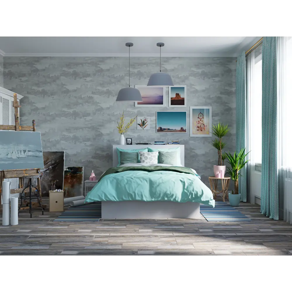 Карниз двухрядный 200 см металл/пластик цвет дуб 11662771 STLM-2126148 РУССКИЕ КАРНИЗЫ Стандарт - Вид №3