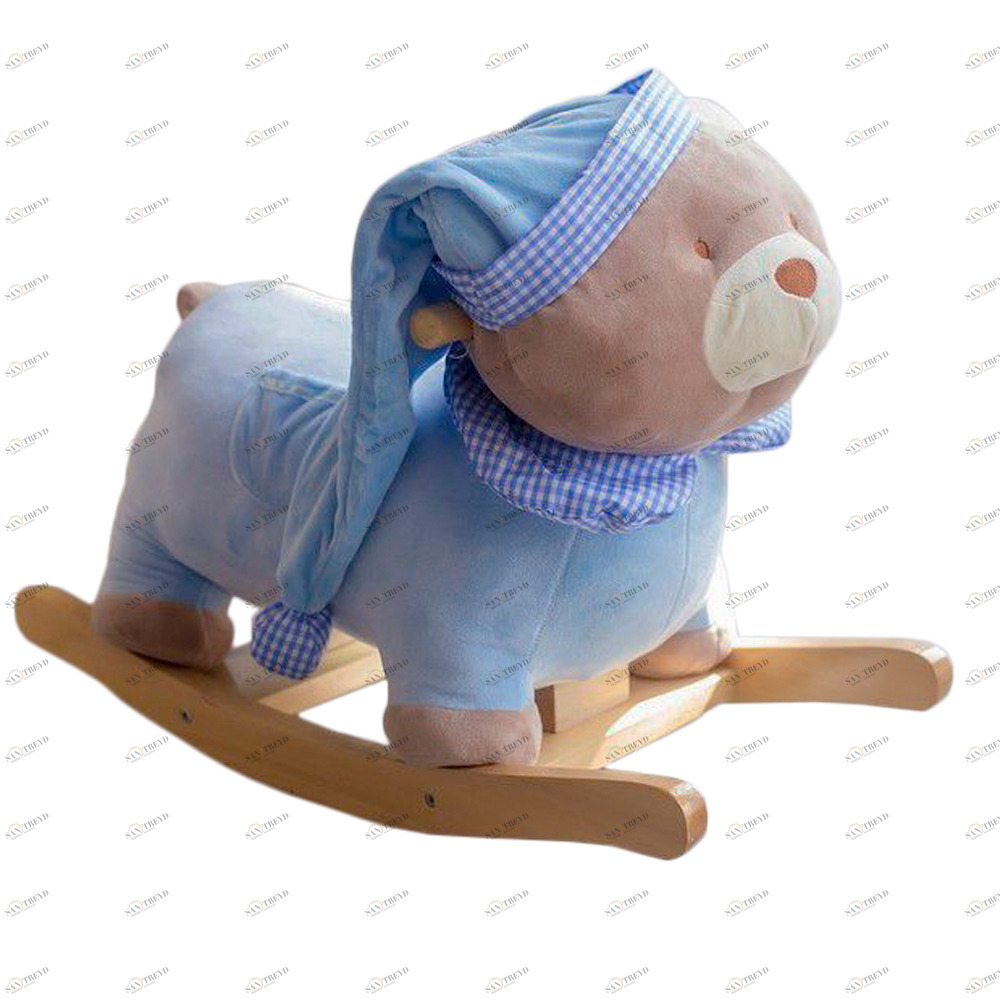 Качалка детская "Мишка" голубая COMFORTBABY  351334 Голубой Santreyd 