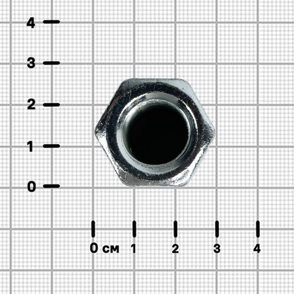 Гайка переходная удлиненная шестигранная М16 DIN 6334 сталь оцинкованная Santreyd STLM-2165794 - Вид №1