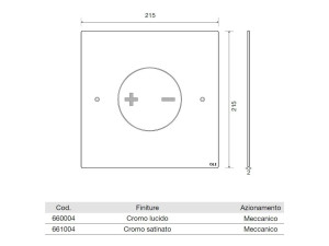 Панель управления унитазом из сатиновой стали