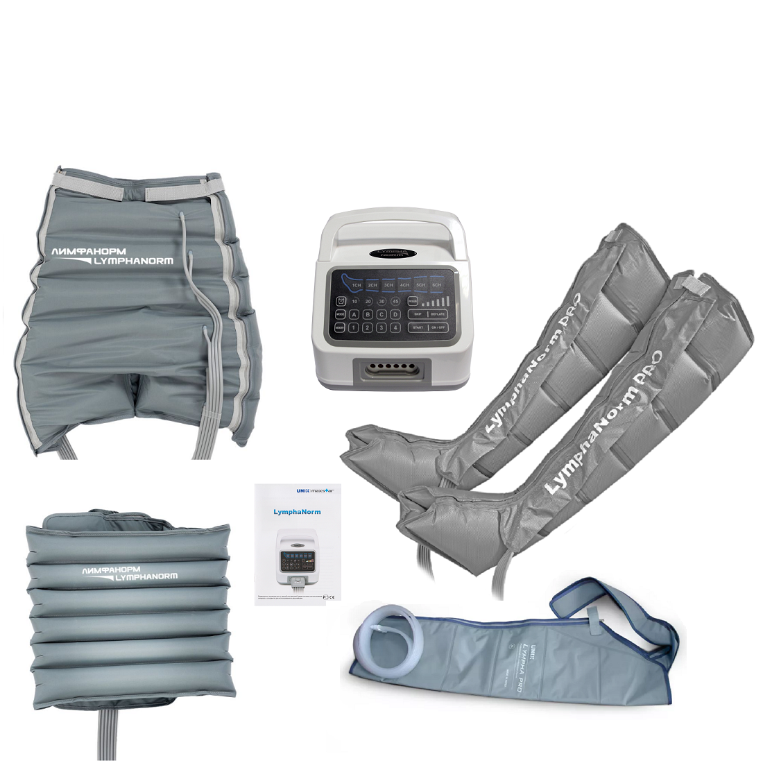 Аппарат для прессотерапии и лимфодренажа LYMPHANORM BALANCE 6-ти камерные манжеты Maxstar Santreyd MED-24