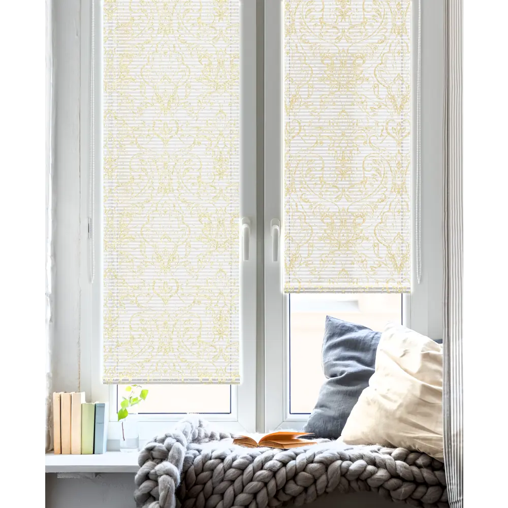 Штора рулонная Версаль 55x160 см золотая GARDEN STLM-2133710 - Вид №6