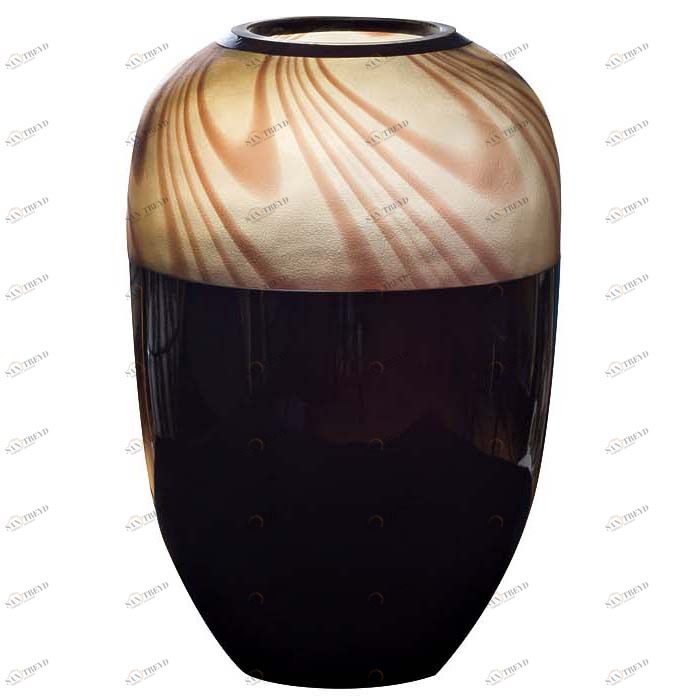 Ваза Choco 19*27 (темно-шоколадная) GARDA DECOR - 045411 Черный 