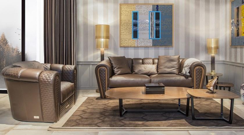 Tonino Lamborghini Casa Кожаное кресло Rita curve sun-id-1369730 - Вид №2