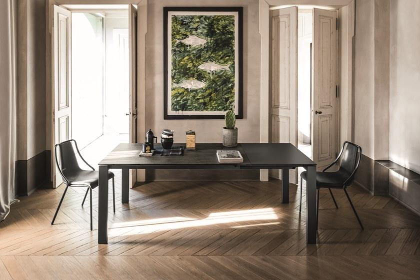 Midj Раздвижной прямоугольный стол из стали и дерева sun-id-1490826 - Вид №4