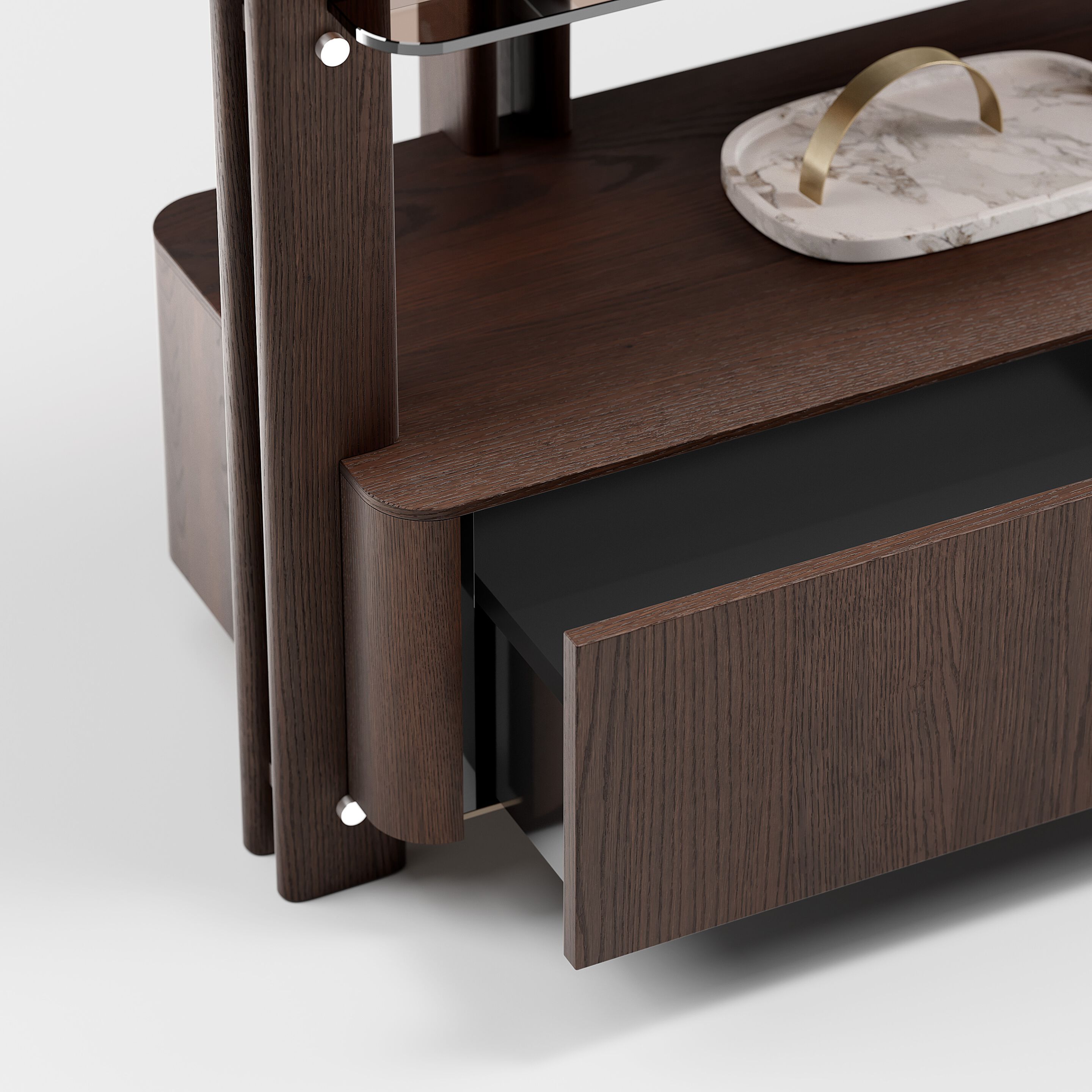 Деревянный двухсторонний книжный шкаф Capital Collection Diesis ARCH-00146535 - Вид №6