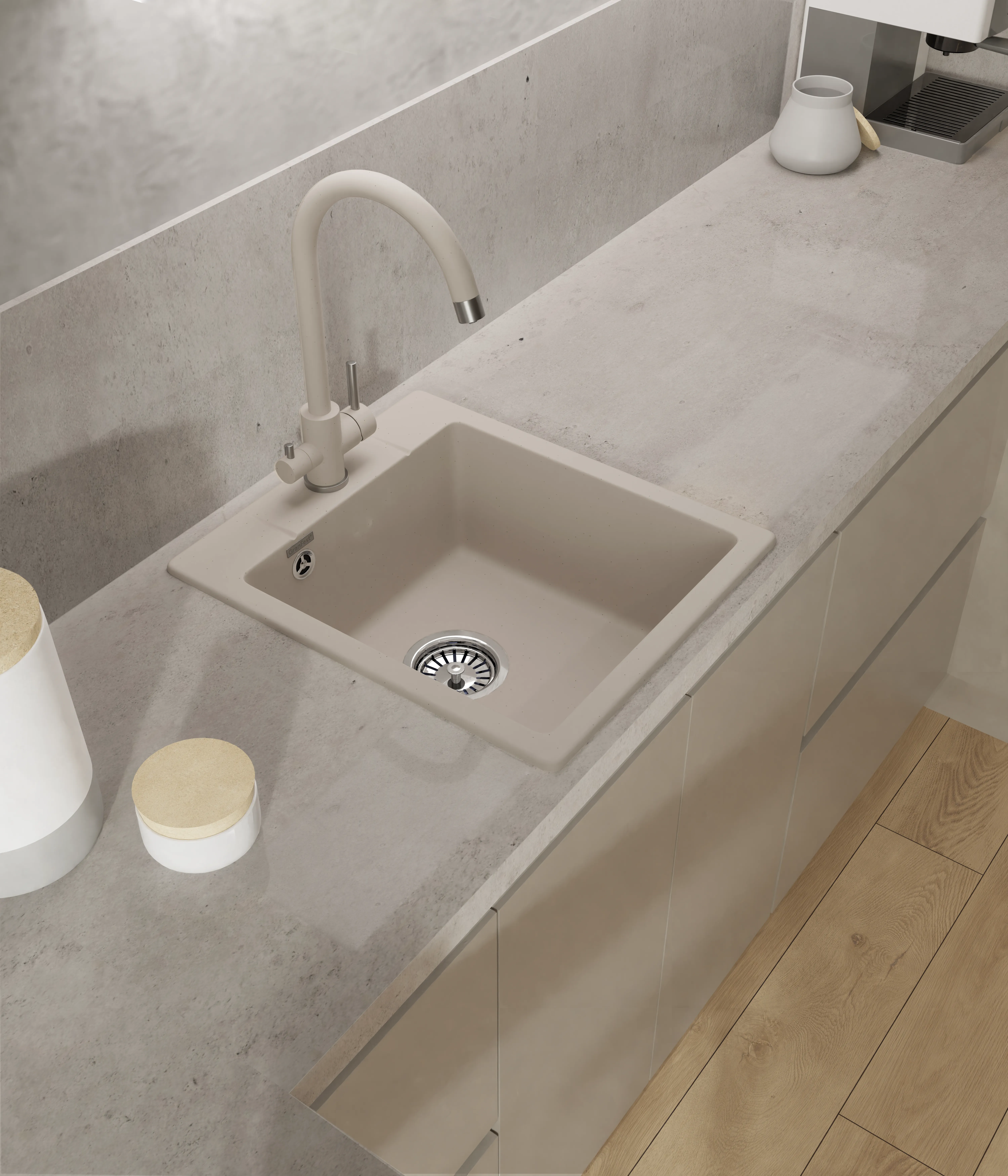 Кухонная мойка Кварц URBAN S369 GranFest 242-S369 - Вид №1