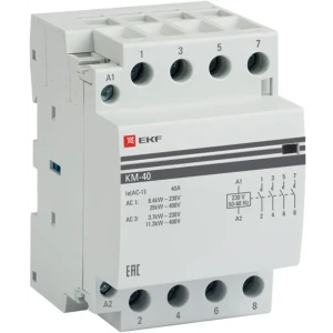 Контактор EKF КМ 4NО 40 А 230-400 В
