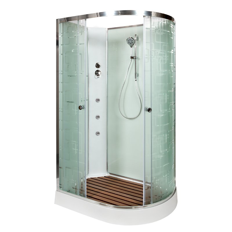 ЕМ4512 L LED с гм. Душевая кабина DETO Серия EM ЕМ1511 L  N с гидромассажем (гм.) - Вид №1