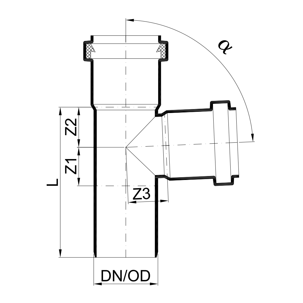 02246 Тройники Tece  - Вид №1