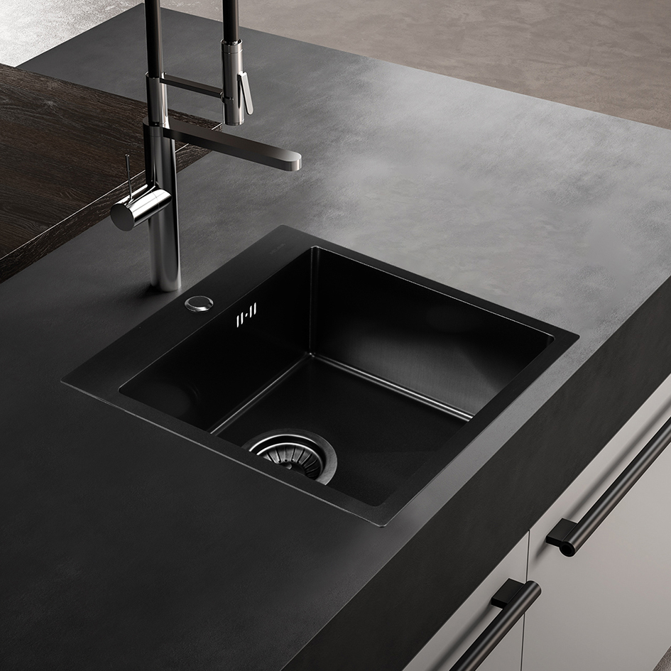 Мойка D5050HB MELANA ProfLine 3,0/200 ГРАФИТ врезная квадратная D5050HB D5050HB графит - Вид №3