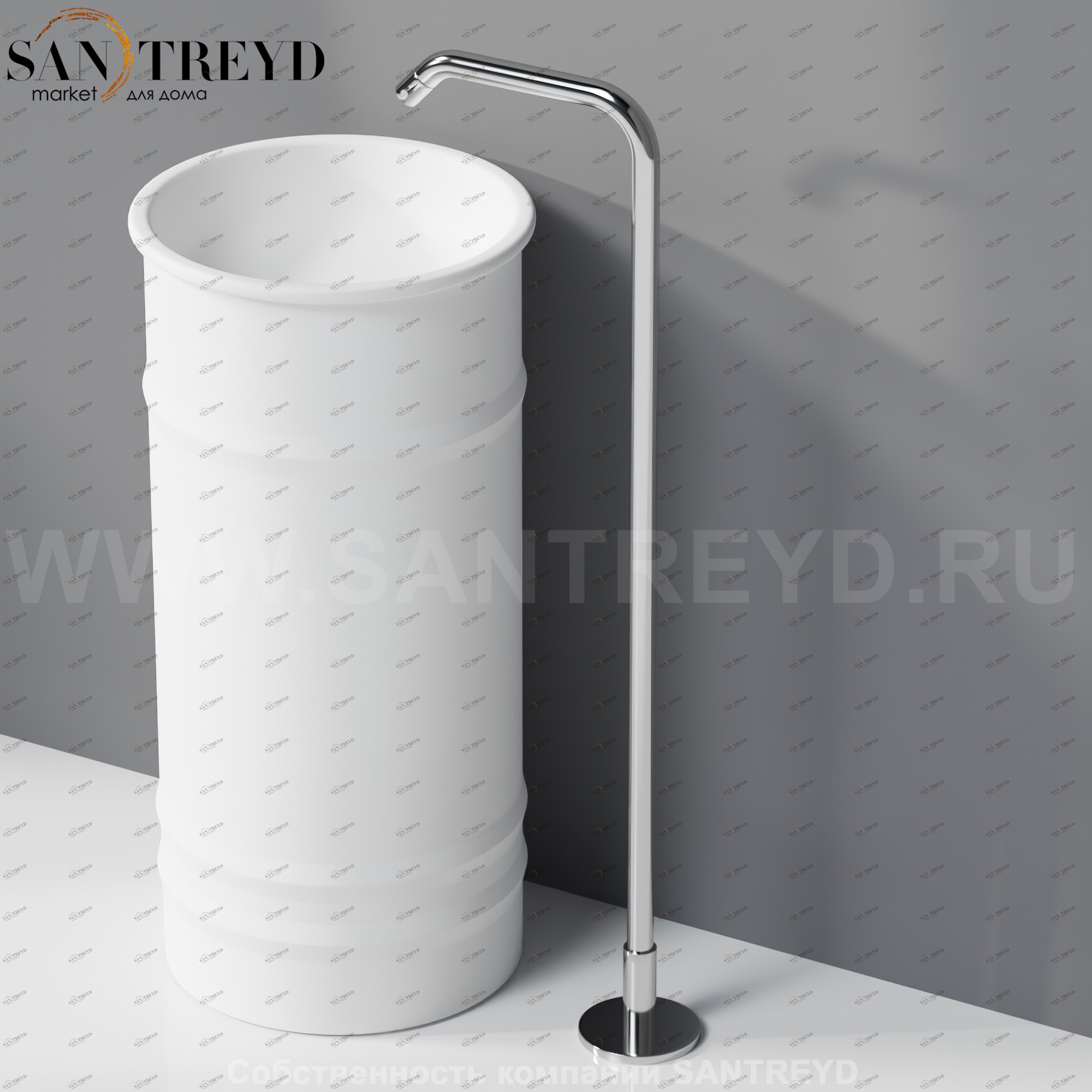 Напольный смеситель ARUB1092S MEMORY для раковины хромированный Agape