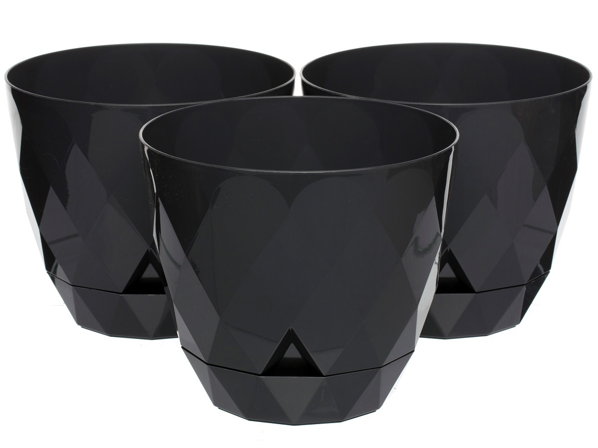 Горшок для цветов Rico 2.4L Anthracite NAVAKO 16027 - Вид №3