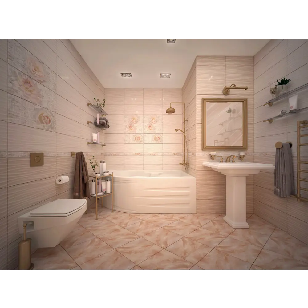 Декор настенный Нефрит-Керамика Pano Kamelia 75x50 см цвет бежевый Камелия STLM-2042652 - Вид №3