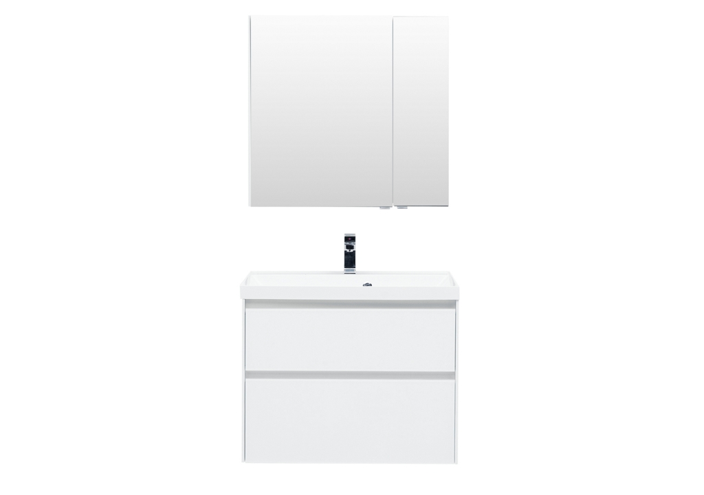 Мебель для ванной Aquanet Гласс 80 белый 00240465 - Вид №2