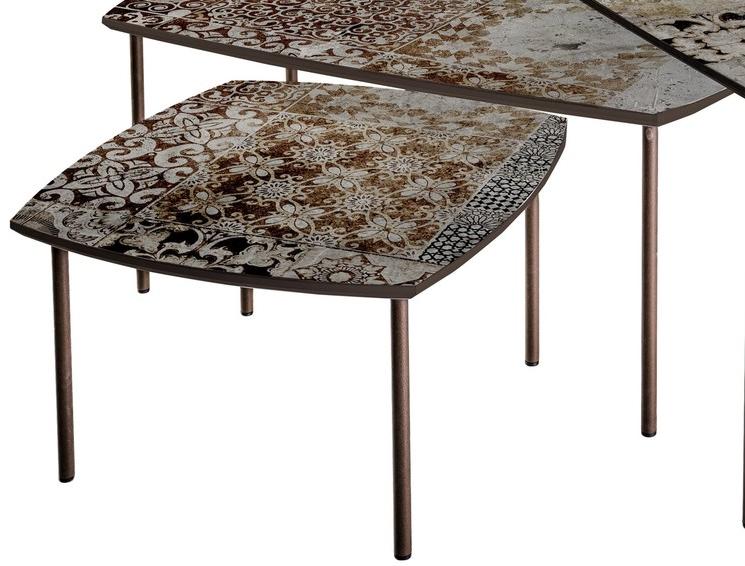 MOMENTI Низкий квадратный журнальный столик из мдф Crazy home furniture sun-id-1477056 - Вид №2