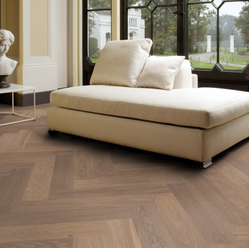 Паркет Ёлка Solidfloor New classic Св. Пол 1128549 Дуб Натур (Рельефная) 610х122 мм 1500200202 - Вид №19