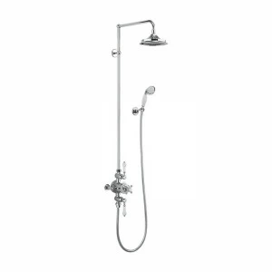 Душевая стойка c внешним термостатом BAF3S c душевой насадкой 12'' Avon Burlington AF3S, V60/ARCV60 CHR, V21/ARCV21 CHR