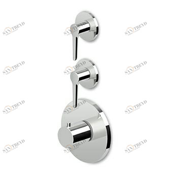 ZMM660 - R97821 Встраиваемый термостатический смеситель для душа 1/2 "с двумя запорными кранами. Zucchetti Medameda 