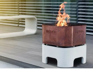 CO33 Мангал из бетона и стали Opus F3