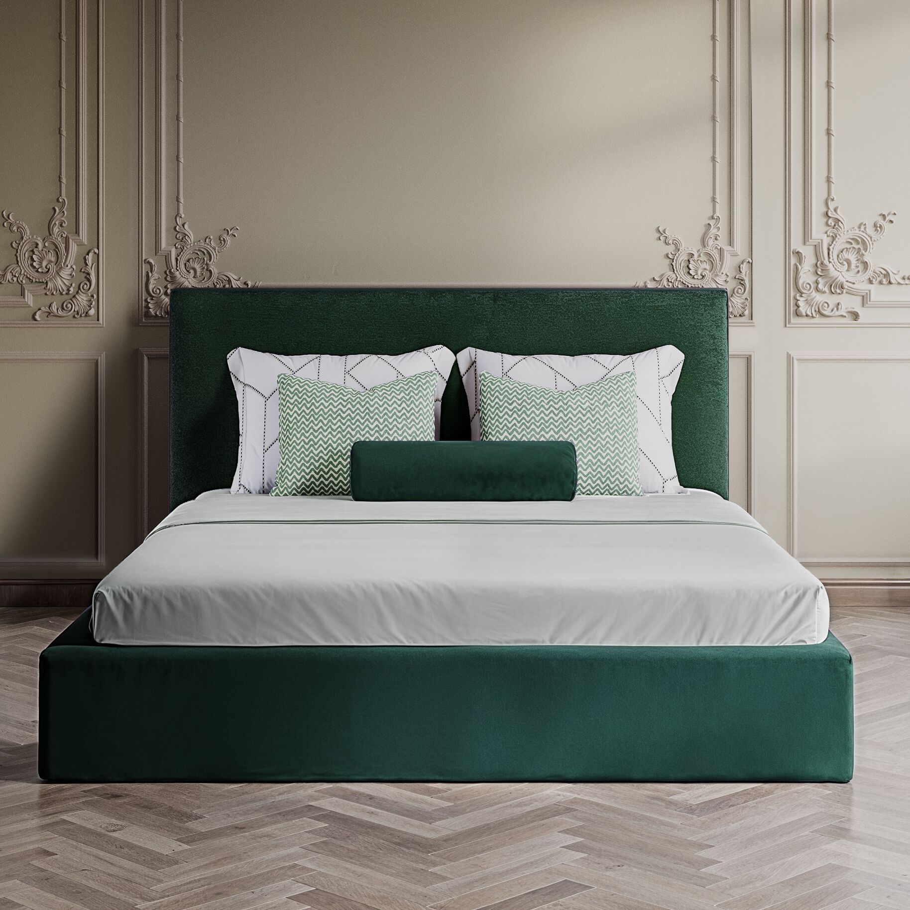 Двуспальная мягкая кровать из ткани Marianna Piccolo Anita ARCH-00143960 - Вид №1