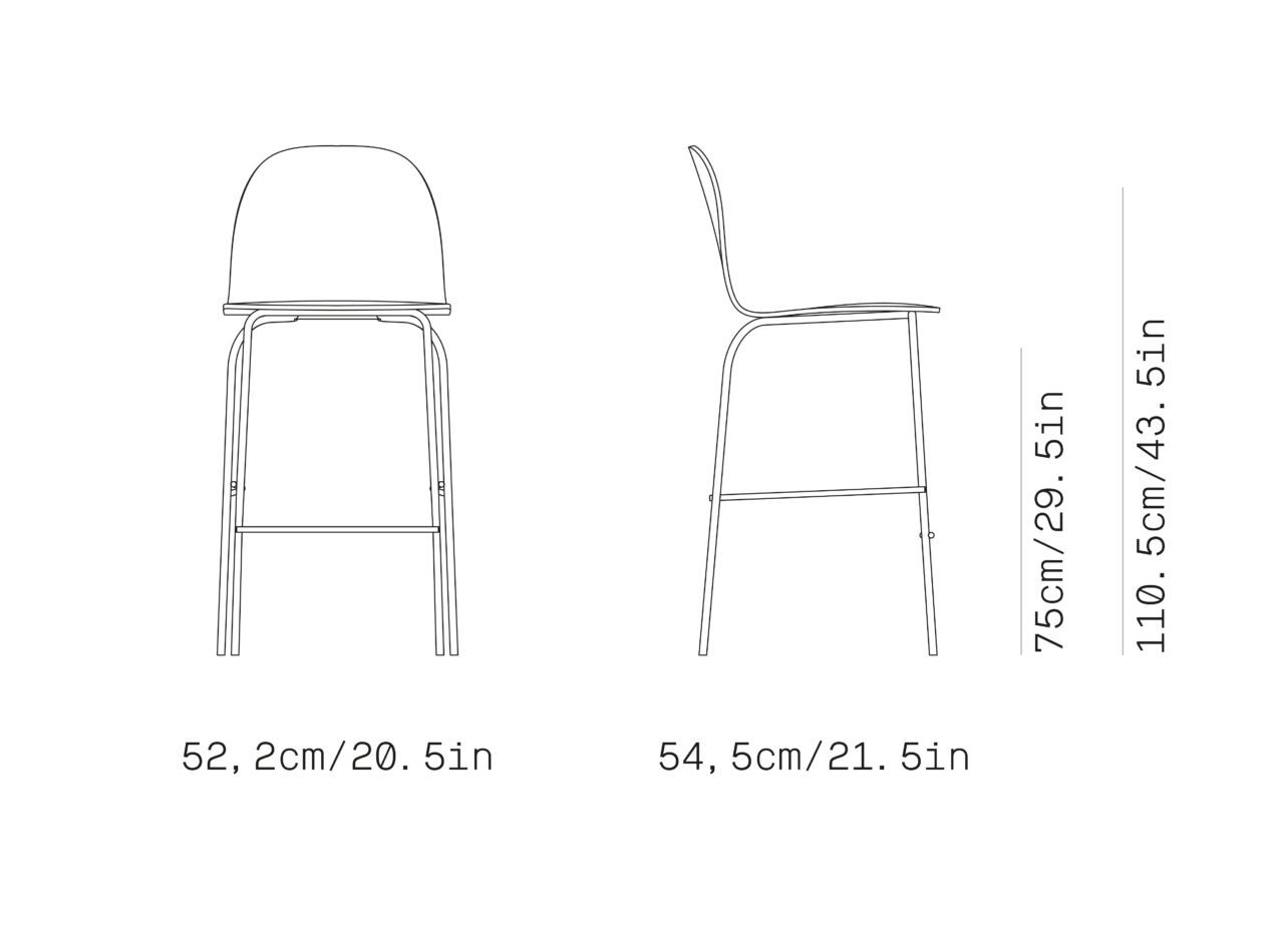 Стул с мягким сиденьем Omelette Editions TERRA METAL ARCH-00152392 - Вид №8