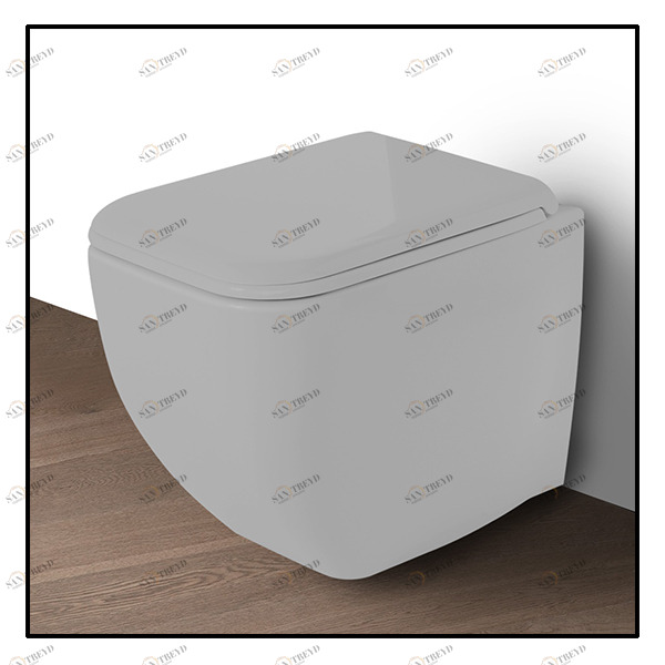 SHCOVAKTRPM Приставной унитаз напольный Серый Ceramica Cielo SHUI Comfort Италия