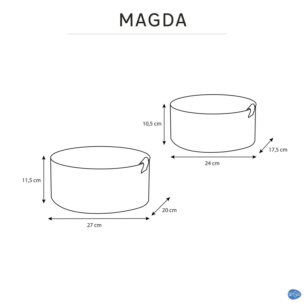 Набор корзин Sensea Magda 20x11.5x27 см цвет зелёный 2 шт STLM-2055308 - Вид №10