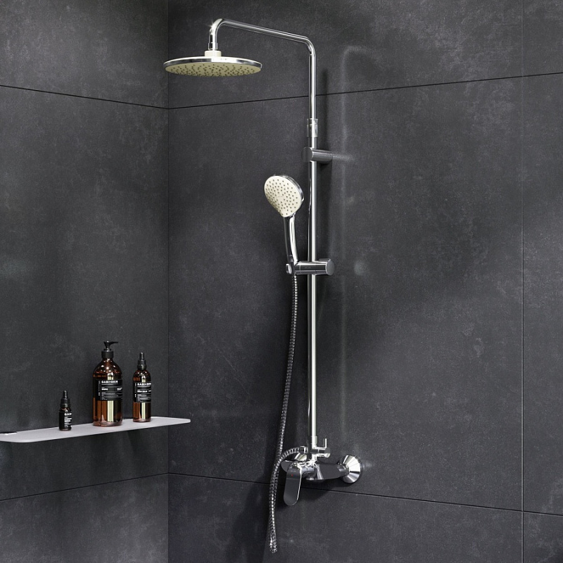 F0785C800 душ.системанабор:см-ль д/душа с переключателемверхний душ d220 мм ручной душ 110 AM.PM Sunny