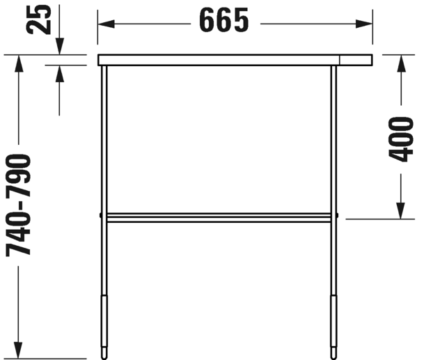 0031131000 DuraSquare Консоль металлическая напольная **
Хром Black Matt Duravit - Вид №4
