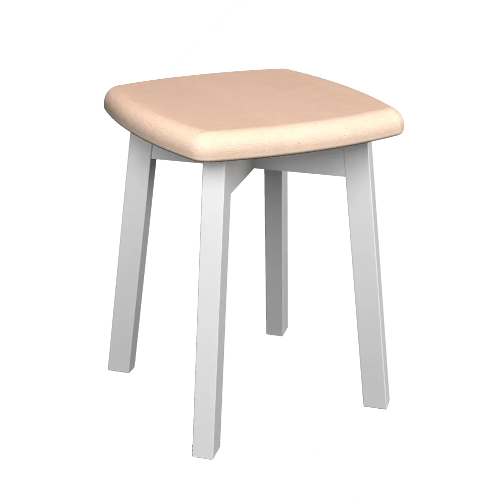 Сиденье для табурета Гавр Delinia 36.5x36.5x4 см мягкое цвет слоновая кость STLM-2170181 - Вид №2