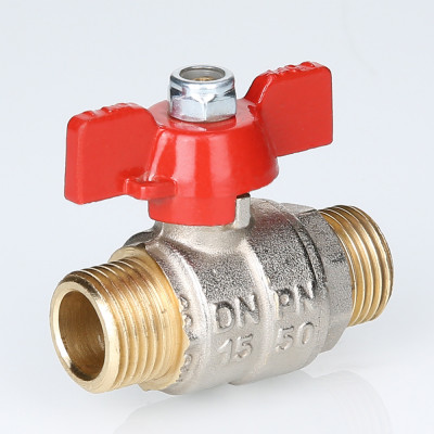 S.219.05 Кран шаровой ENOLGAS BASIC с ручкой «бабочкой» и наружной резьбой Valtec 3/4"  - Вид №3