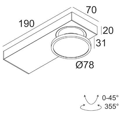 Регулируемый потолочный светодиодный прожектор Deltalight HALOSCAN ON ARCH-00039507 - Вид №5