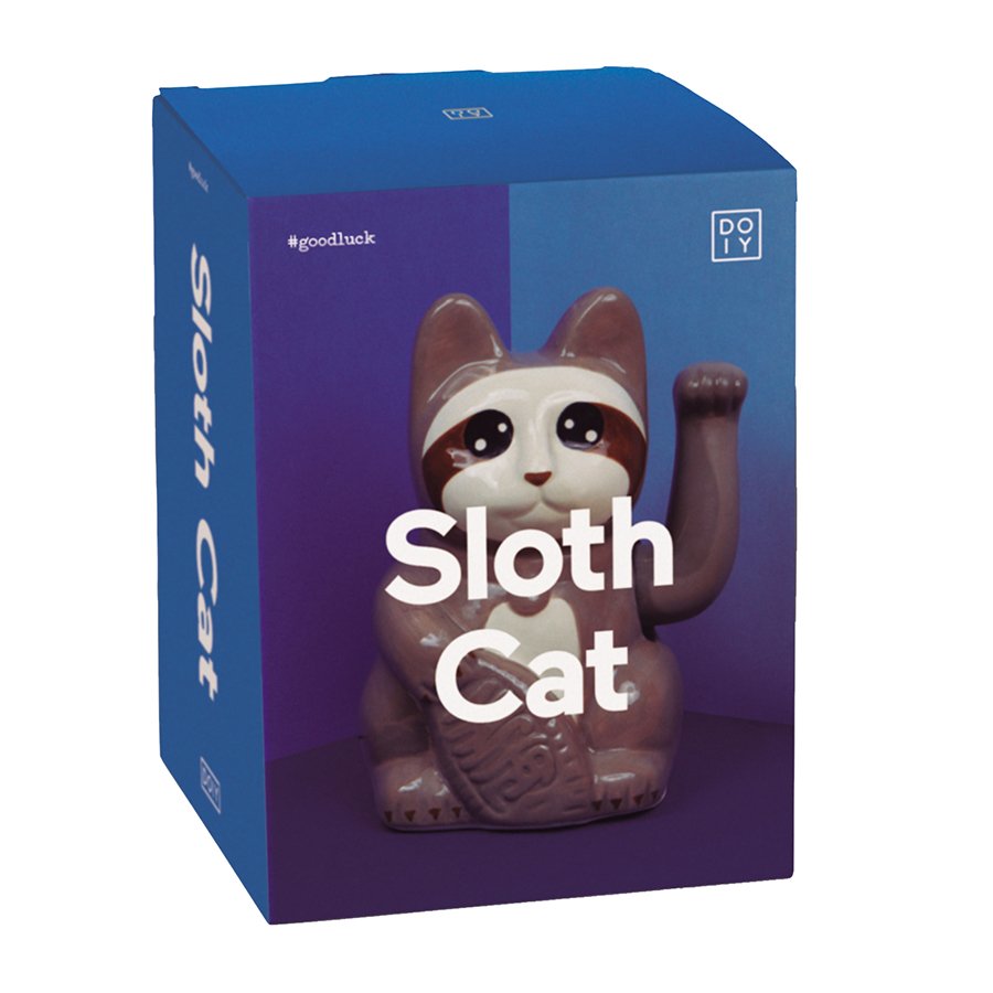Статуэтка серая Sloth Cat DOIY КОШКА, ЖИВОТНЫЕ 00-3894914 Белый  - Вид №3