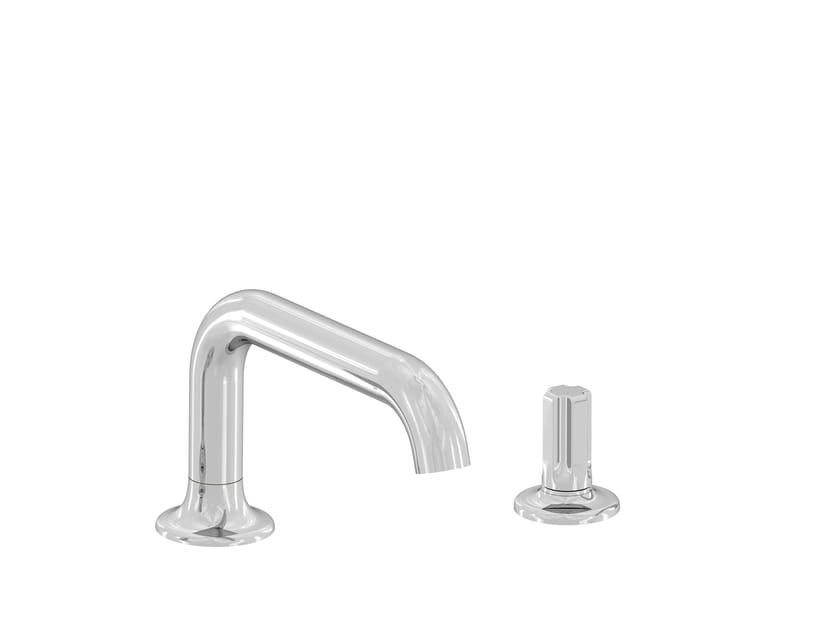 Хромированный латунный однорычажный смеситель для раковины с 2 отверстиями rvb TIMES ARCH-00067705