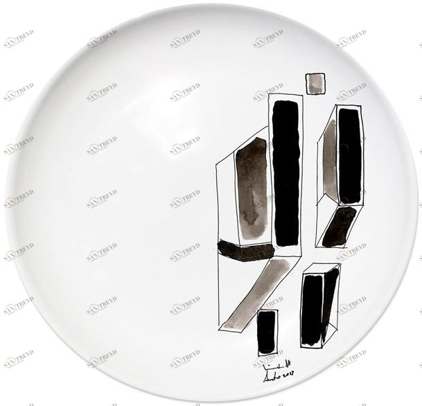 Kiasmo Керамическая тарелка Variation K+mv5